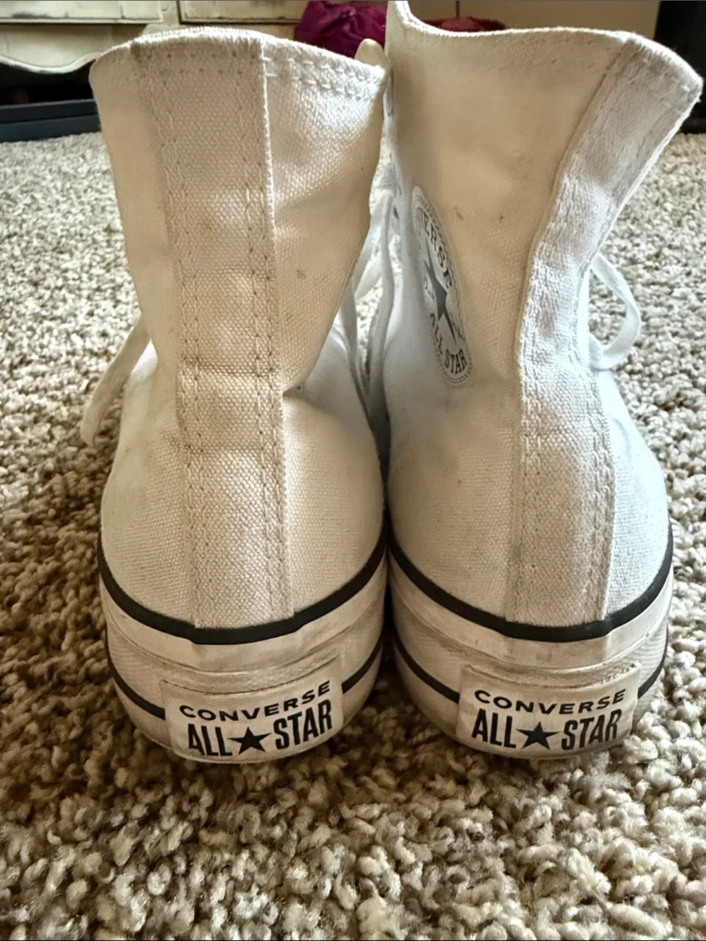 Converse White High-Top Canvas Sneakers